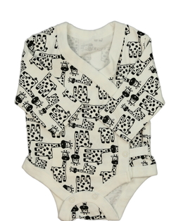 Bílé body se žirafami 2,5-3,4 kg
