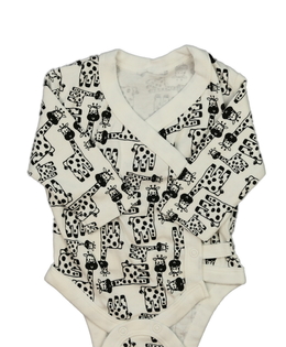 Bílé body se žirafami 2,5-3,4 kg