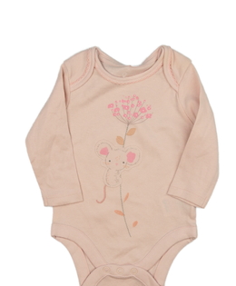 Růžové body s myškou Mothercare