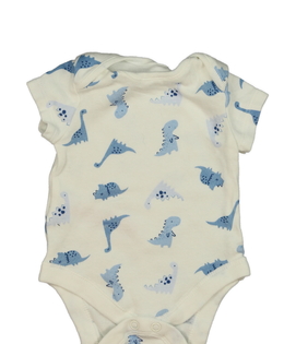 Bílé body s modrými dinosaury Primark 
