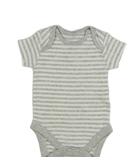 Bílo-šedé pruhované body Mothercare