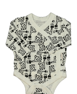 Bílé body se žirafami 2,5-3,4 kg 