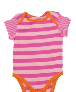 Růžovo-oranžové pruhované body M&S