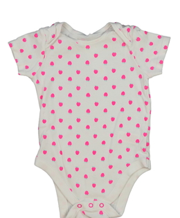 Bílé body s jahodami F&F