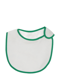 Nový bílý bryndák se zeleným okrajem