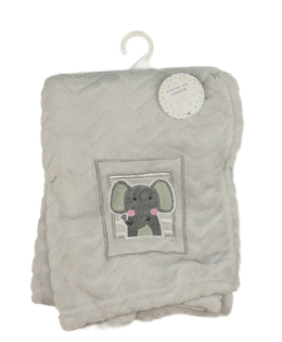 Nová hebká šedá dečka se sloníkem