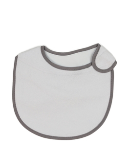 Nový bílý bryndák se šedým okrajem