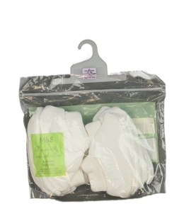 Nové bílé bačkůrky 4 páry M&S