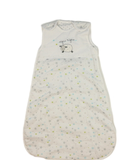 Bílý spací pytel s ovečkou a hvězdami 