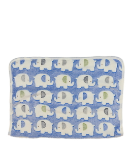Modrá dečka se slony 70x50 cm