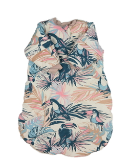 Světlý zimní spací pytel  s rukávy