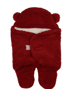 Nový červený beránkový spací pytel