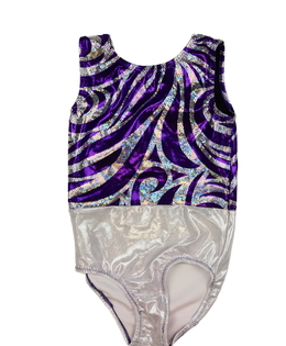 Fialovo-stříbrný sportovní dres