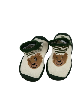 Zeleno-hnědé ponožkové botičky EUR 18-19