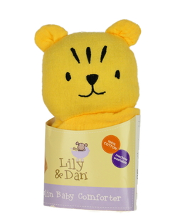 Nový žlutý usínáček zvířátko 30x30 cm