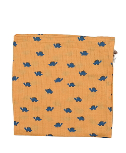 Oranžový dinosauří mušelínový hadřík Next