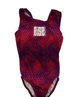 Červené vzorované gymnastické body
