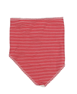 Červeno-bílý pruhovaný bryndák Mothercare