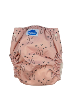 Nové růžové plenkové kalhoty se zajíčky 