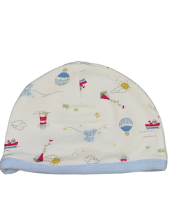 Bílá bavlněná čepička s obrázky Nutmeg