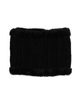 Černý nákrčník s vnitřním chlupem 