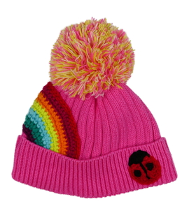 Růžová čepička s bavlněnou podšívkou Next