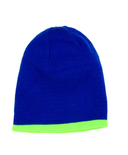 Oboustranná čepice - modrá/zelená 