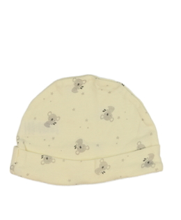 Krémová bavlněná čepice s koalou Tu 