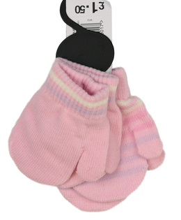 Nové růžové palčáky 2 páry 