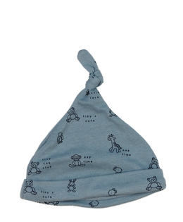 Modrá bavlněná čepička 