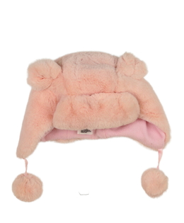 Růžová chlupatá čepice Monsoon 