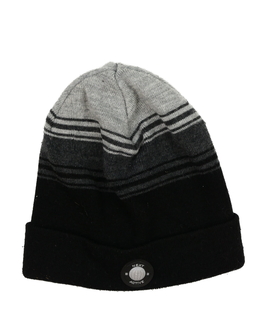 Pruhovaná šedo-černá čepice Next