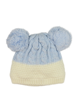 Modro-bílá čepice s podšívkou Nutmeg