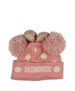 Růžová čepice s mašlí Minnie 