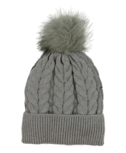Šedá čepice s teplou podšívkou 