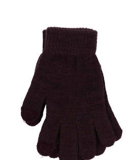 Bordo melírované rukavice