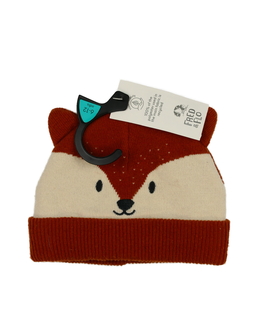 Nová hnědá čepice s liškou F&F