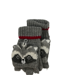 Šedé rukavice se zvířátkem Tu 