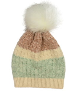 Pruhovaná žinylková čepice vel. 170 - dospělé