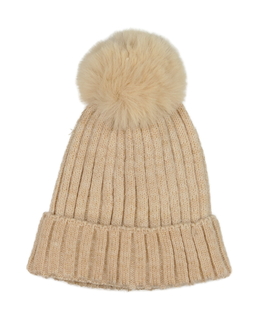 Hnědá lesklá melírovaná čepice Primark 