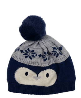 Modrá čepice s tučňákem George