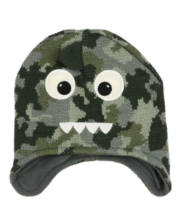 Maskáčová čepice s čumákem 