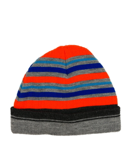 Šedá čepice s barevnými pruhy F&F