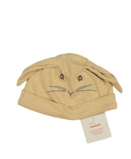 Nová hnědá králičí bavlněná čepička Tu 