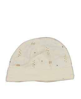 Krémová bavlněná čepička 