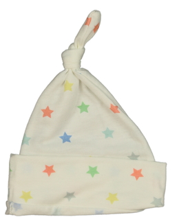 Bílá čepička s hvězdami