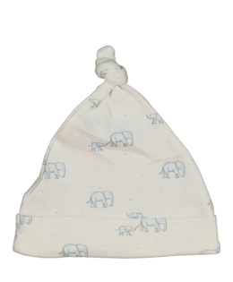 Bílá bavlněná čepice se slony Next