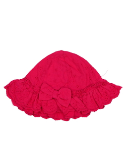 Sytě růžový klobouk s mašlí Tu 