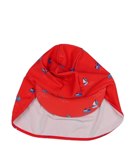 Červená čepice s ochrannou krku George