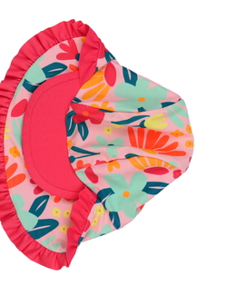 Růžová čepice s ochrannou krku 